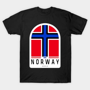 Norway Flag Sticker, For Norway Lovers T-Shirt